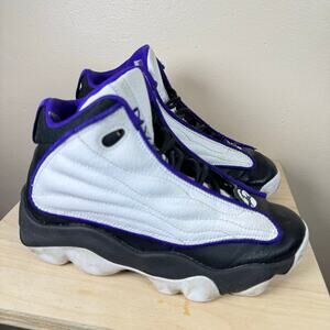 Kids Jordan Pro Strong White/Electro Purple/Black 4.5Y
